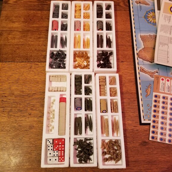 WB Axis Allies Board Game 1987 World War 2 COMPLETE Strategy Gift - Picture 7 of 15